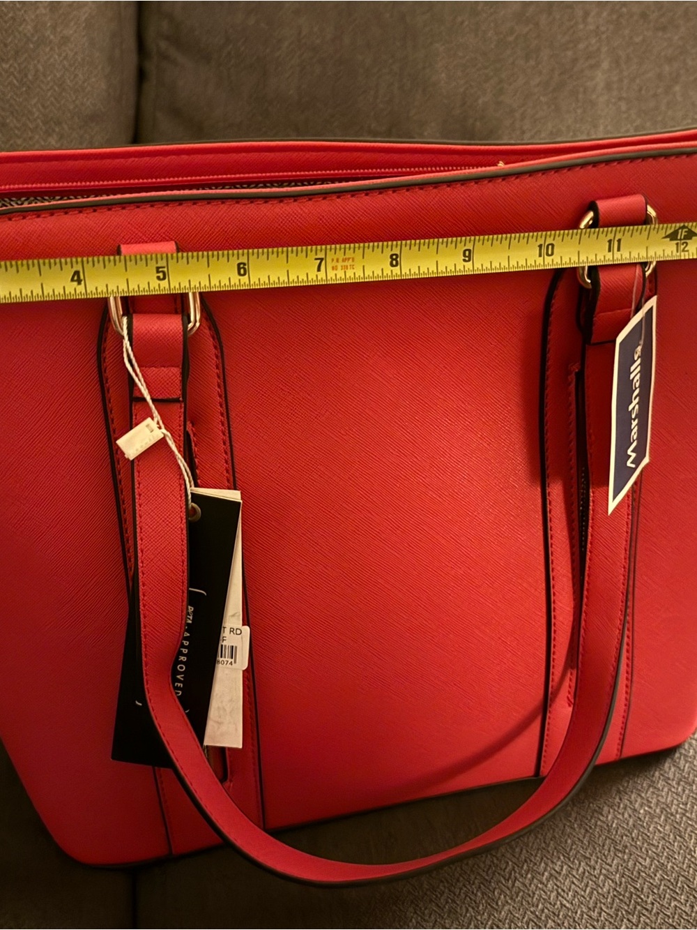 Isabelle Classic Red Tote with Removable Pouch — Women's Shoulder Bag, BNWT - Picture 11 of 15